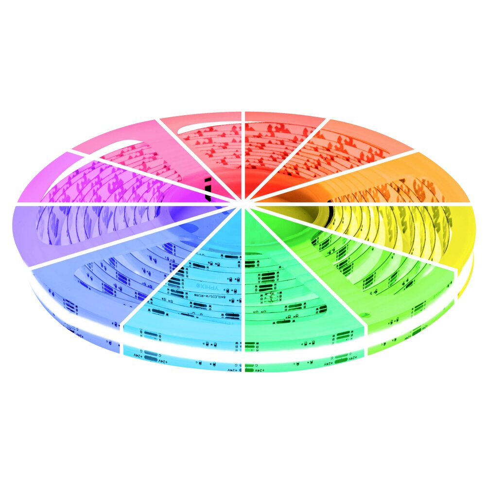 LED strip 5m 24V RGB IP20 COB 840 LEDs