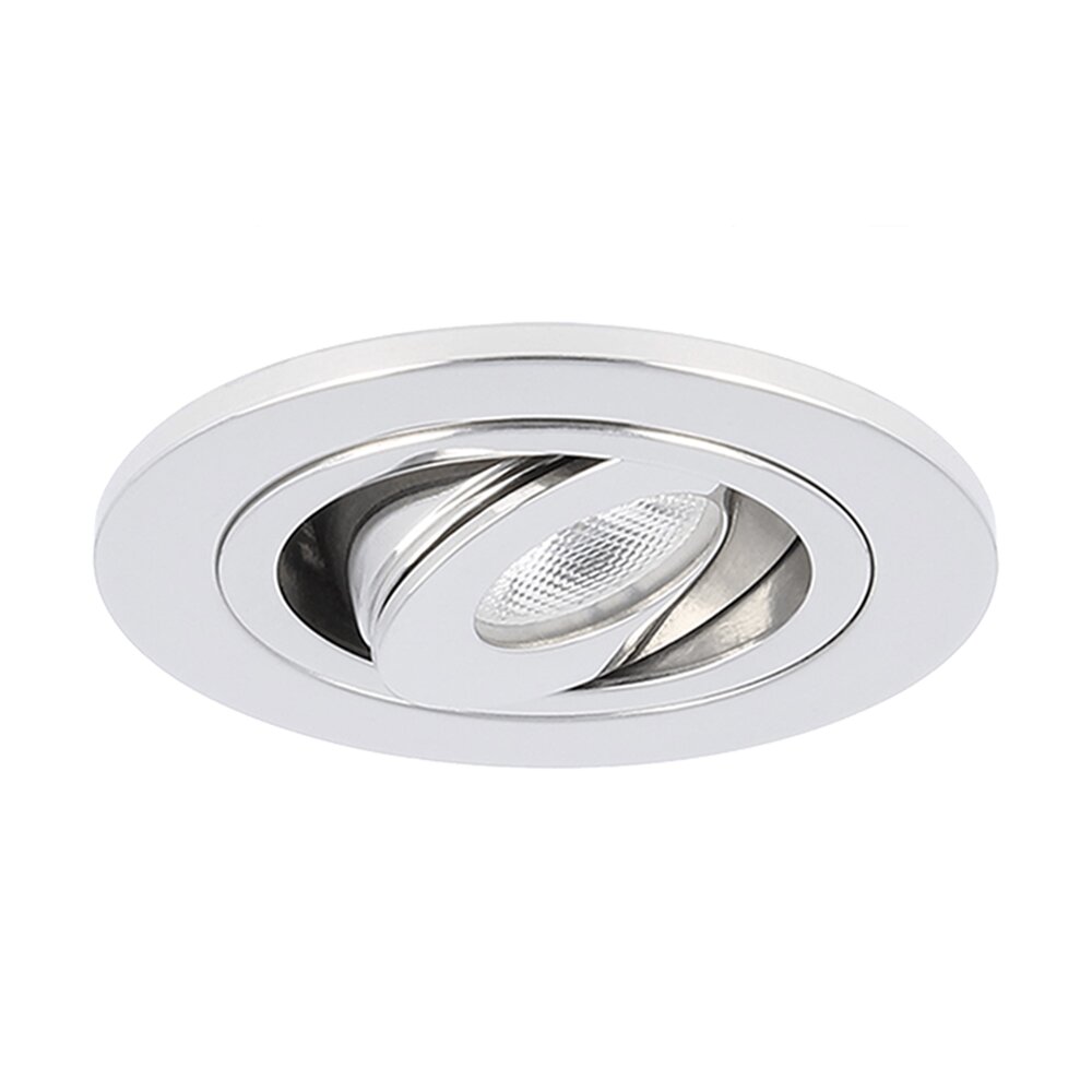 LED recessed spotlight Monza round 3W 2700K stainless steel IP65 dimmable adjustable