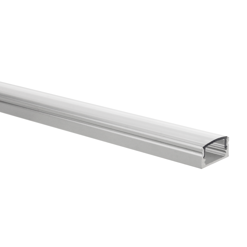 LED strip profile Potenza aluminium low 5m (2 x 2.5m) incl. transparent cover