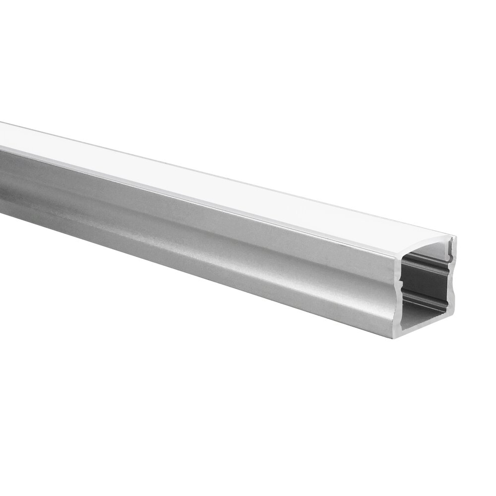 LED strip profile Potenza aluminium high 1m incl. frosted white cover