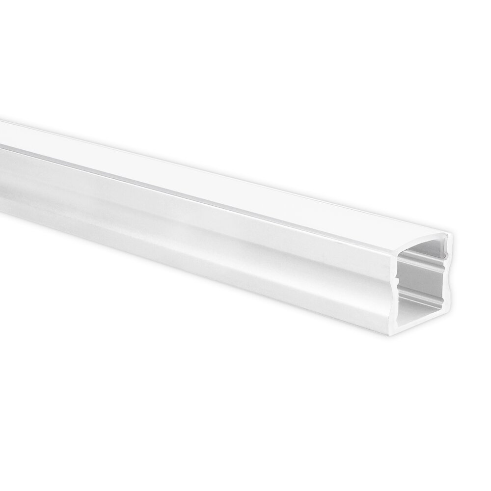 LED strip profile Potenza white high 5m (2 x 2.5m) incl. frosted white cover