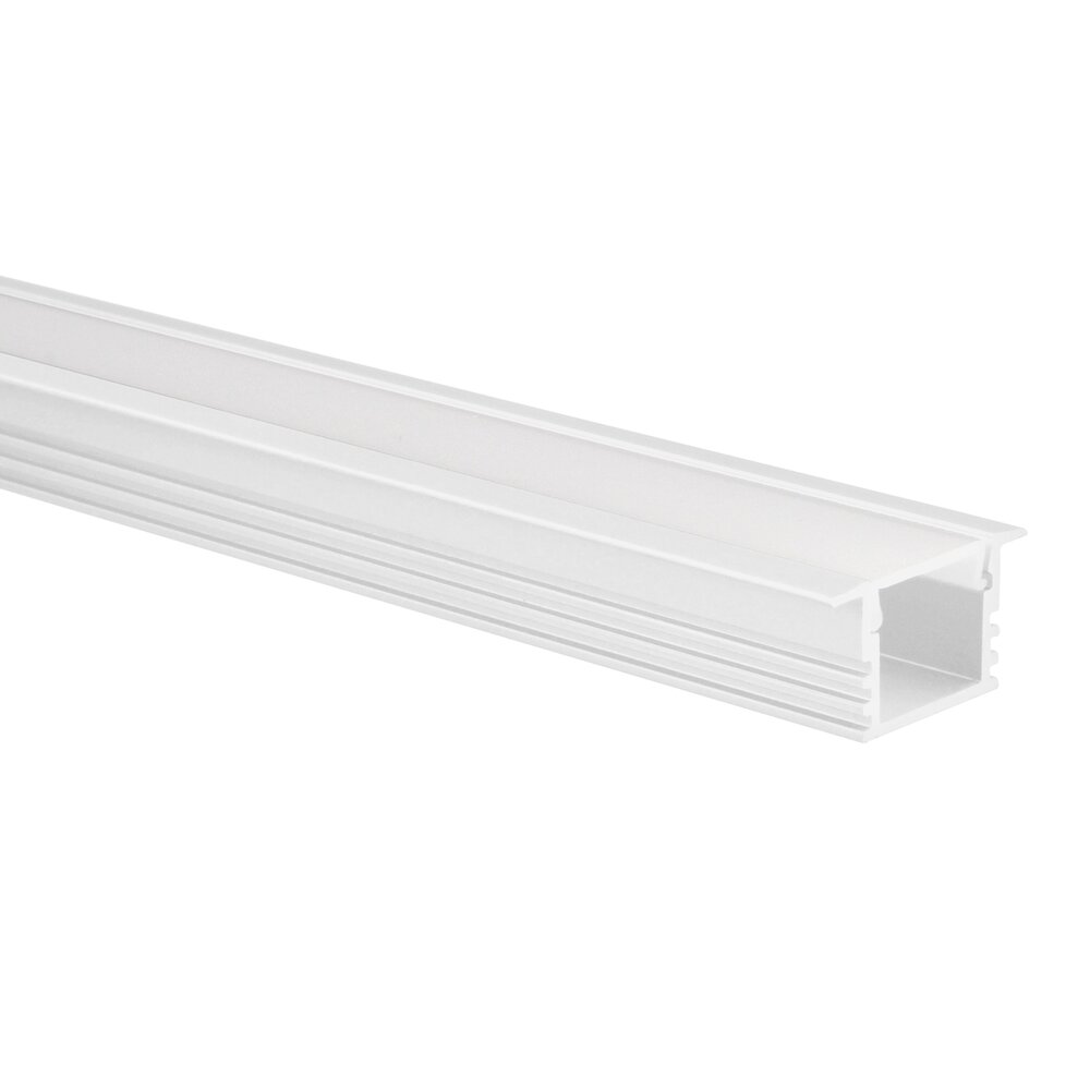 LED strip profile Matera white high 5m (2 x 2.5m) incl. frosted white cover