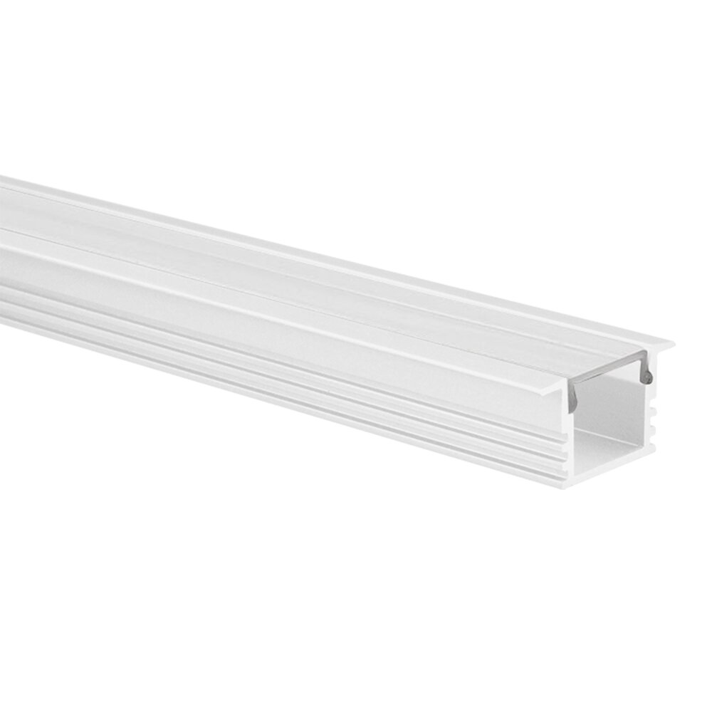LED strip profile Matera white high 5m (2 x 2.5m) incl. transparent cover