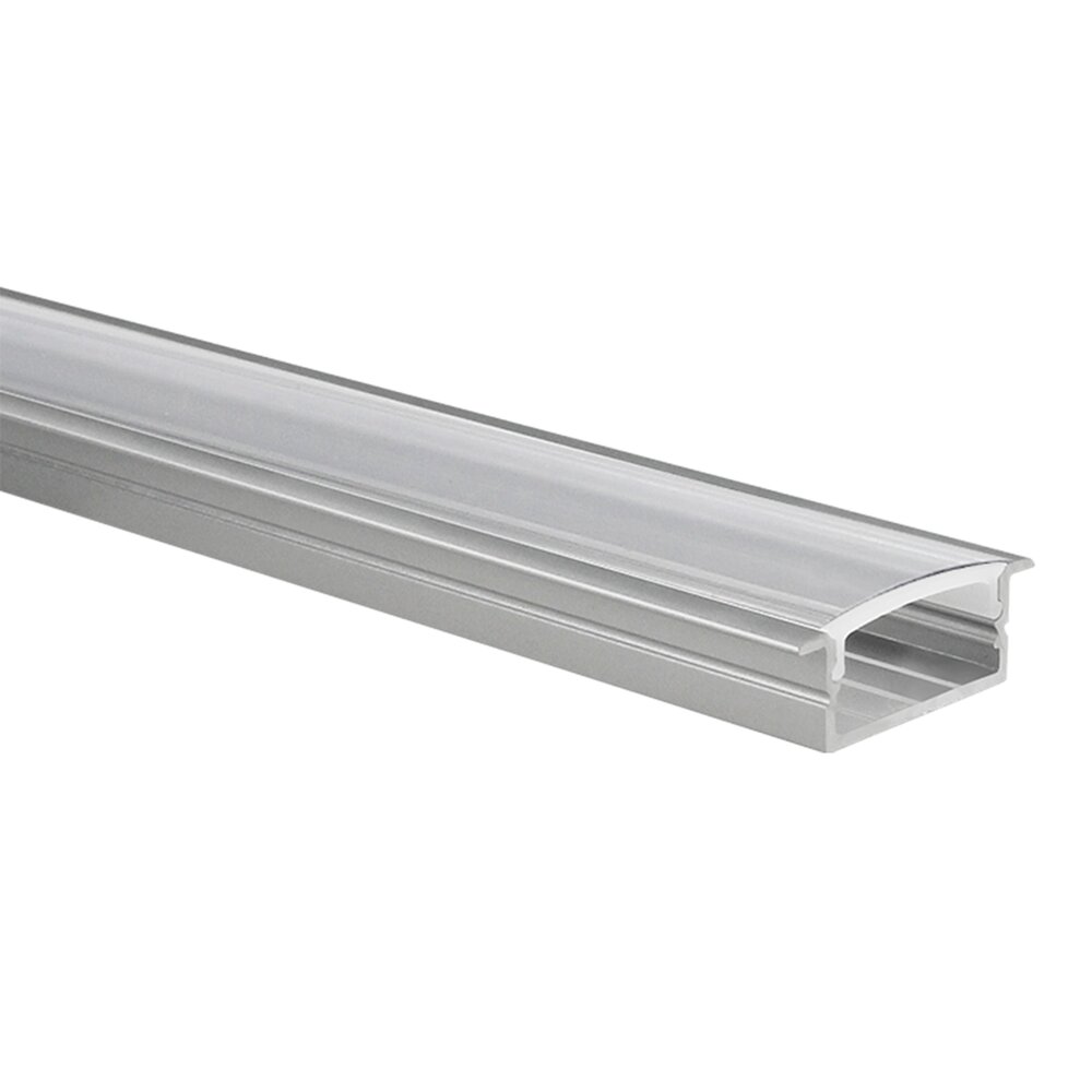 LED strip profile Marconia aluminium wide 1m incl. transparent cover