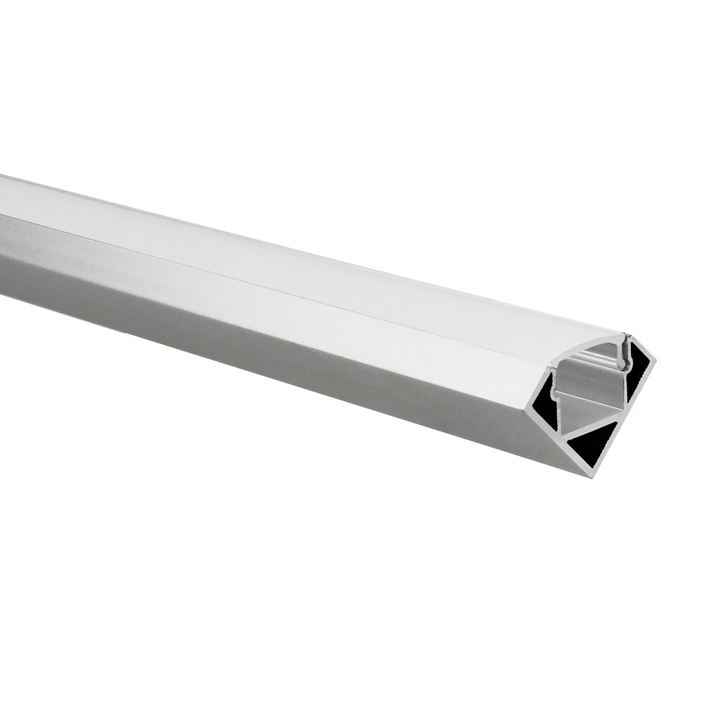 LED strip profile Tarenta aluminium corner 1m incl. frosted white cover