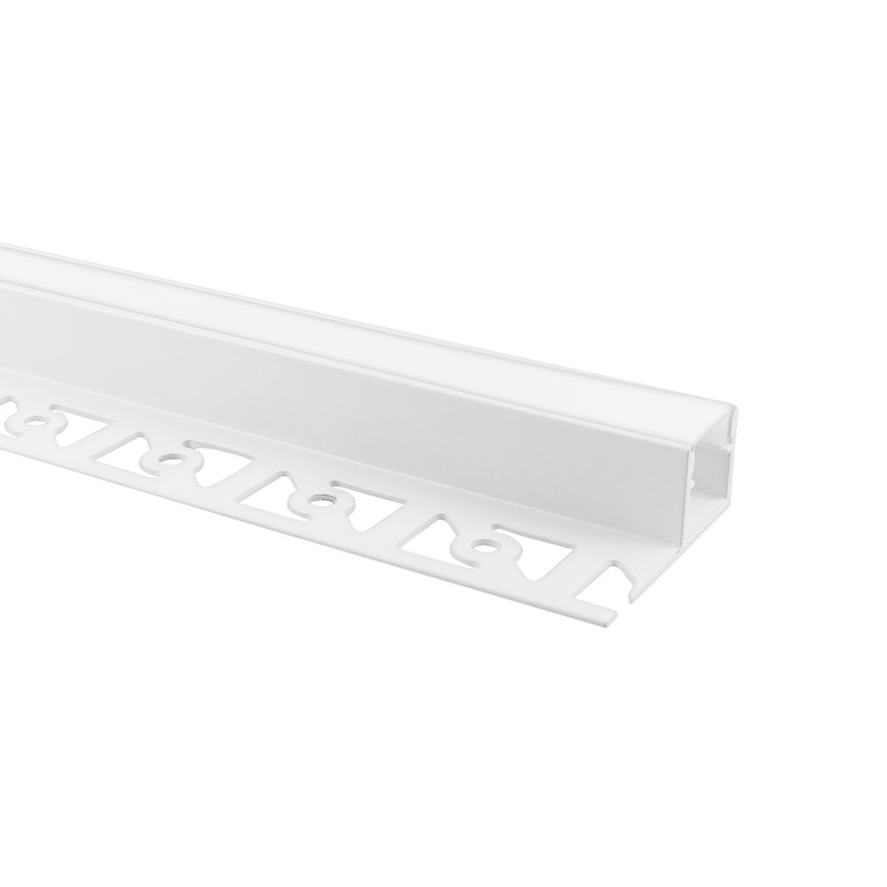 LED strip plaster profile Pravia white 2m incl. frosted white cover