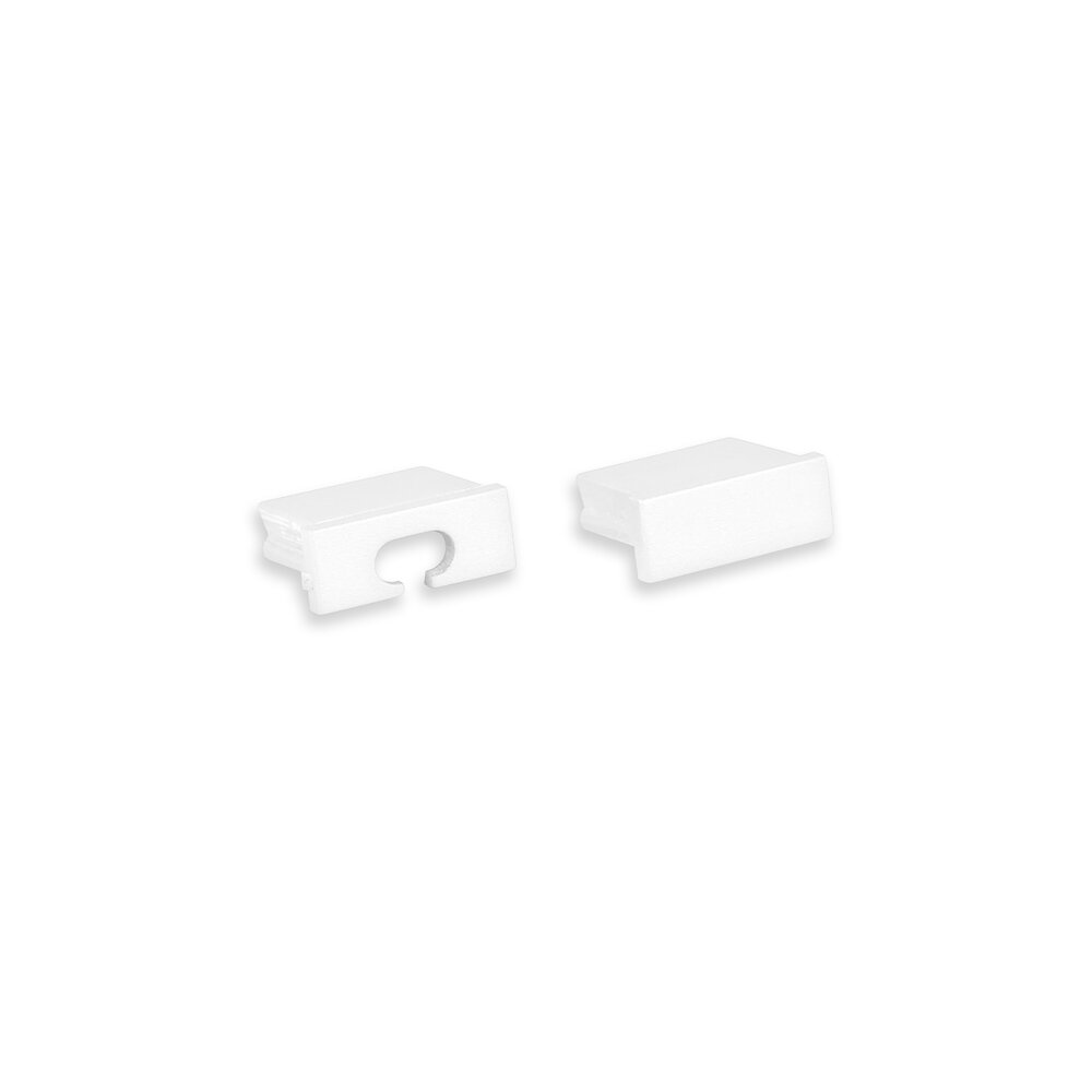 White end caps for LED strip profile Felita