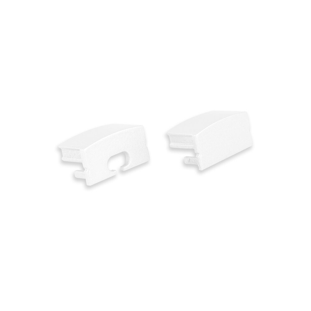 White end caps for LED strip profile Senisa