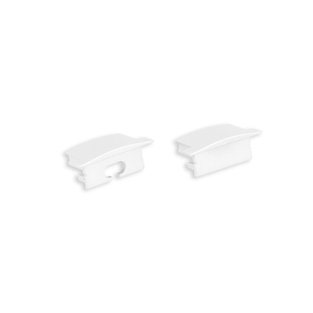 White end caps for LED strip profile Marconia