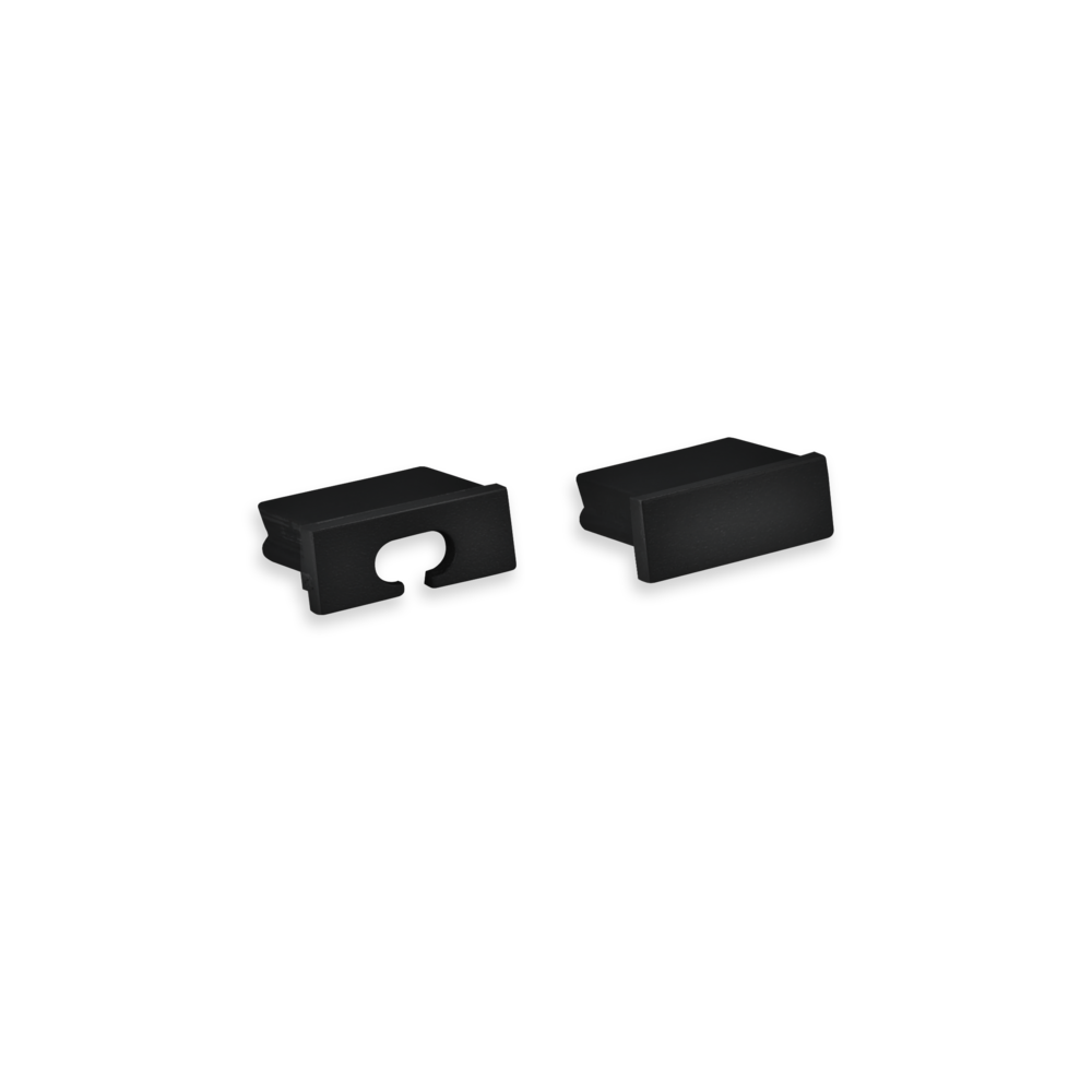 Black end caps for LED strip profile Felita