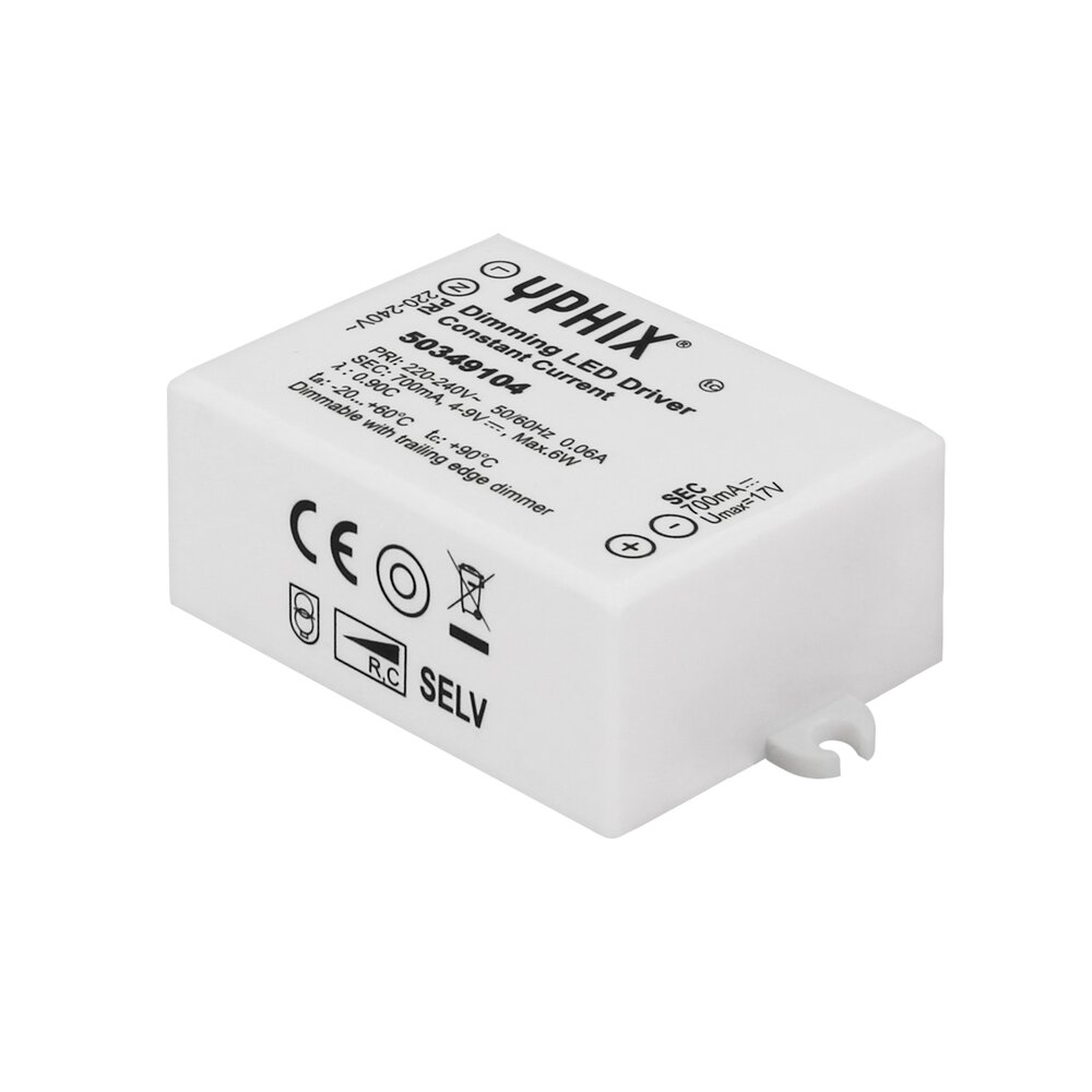 LED driver 700mA max. 6W 4-9V dimmable