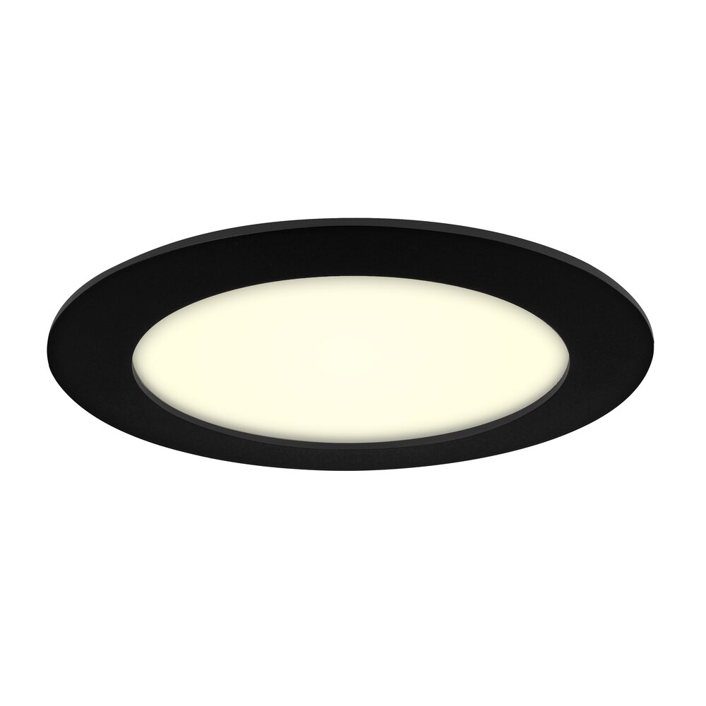 LED downlight premium line 18cm black 11W 3000K IP44 dimmable