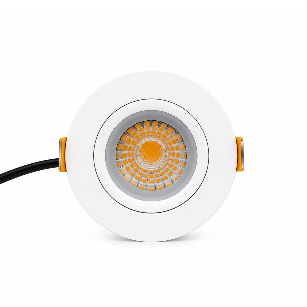 LED recessed spotlight Parma white 6W 495 lumen | dimmable and adjustable | extra warm white | IP54